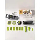 Mandolina De Cocina Cortador Rallador Picador Verduras 15pcs Color Gris Oscuro