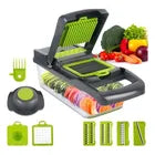 Mandolina De Cocina Cortador Rallador Picador Verduras 15pcs Color Gris Oscuro